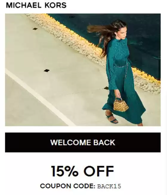 Michael Kors catalogue in Umm al-Quwain | Welcome Back 15% Off | 2026-03-04T00:00:00.000Z - 2026-03-12T00:00:00.000Z