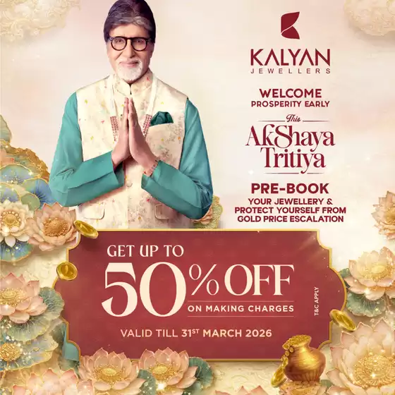 Kalyan Jewellers catalogue |  Up To 50% Off | 2026-03-17T00:00:00.000Z - 2026-03-31T00:00:00.000Z