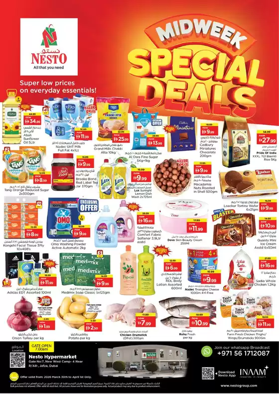 Nesto catalogue | Midweek Special Deals At Nesto Hypermarket Jafza | 2026-03-30T00:00:00.000Z - 2026-04-02T00:00:00.000Z