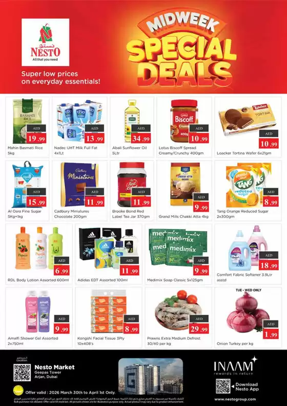 Nesto catalogue | Midweek Special Deals At Nesto Hypermarket Arjan | 2026-03-30T00:00:00.000Z - 2026-04-02T00:00:00.000Z