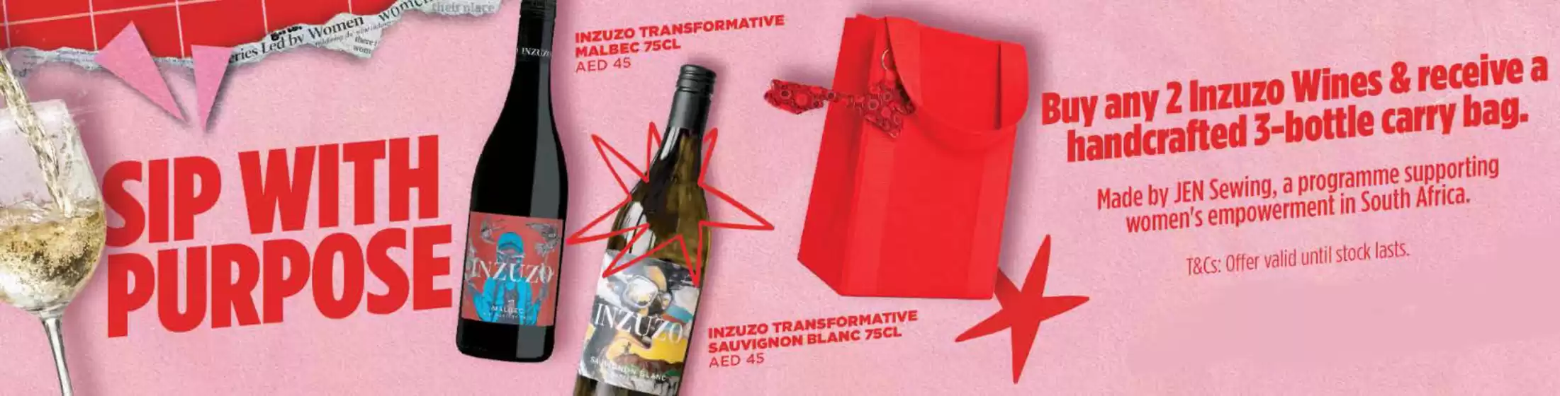MMI catalogue in Dubai | Buy Any 2 Inzuzo Wines & Receive A Handcrafted 3-bottle Carry Bag. Porting | 2026-04-01T00:00:00.000Z - 2026-04-24T00:00:00.000Z