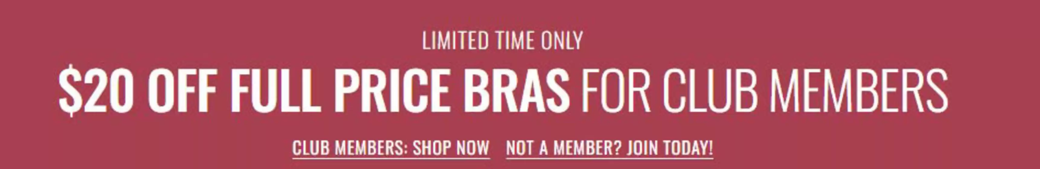 La Senza catalogue in Dubai | $20 Off Full Price Bras For Club Members | 2026-04-01T00:00:00.000Z - 2026-04-07T00:00:00.000Z