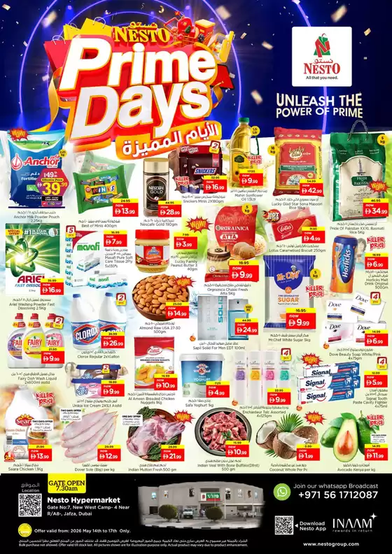 Nesto catalogue | Nesto Prime Days At Nesto Hypermarket Jafza | 2026-05-14T00:00:00.000Z - 2026-05-18T00:00:00.000Z