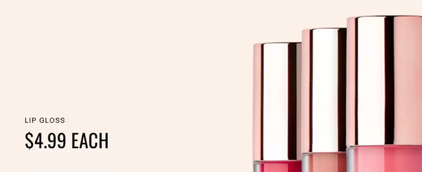 La Senza catalogue | Lip Gloss $4.99 Each | 2026-05-19T00:00:00.000Z - 2026-05-24T00:00:00.000Z