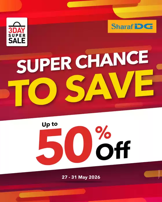 Sharaf DG catalogue | Offers for bargain hunters | 2026-05-27T00:00:00.000Z - 2026-05-31T00:00:00.000Z
