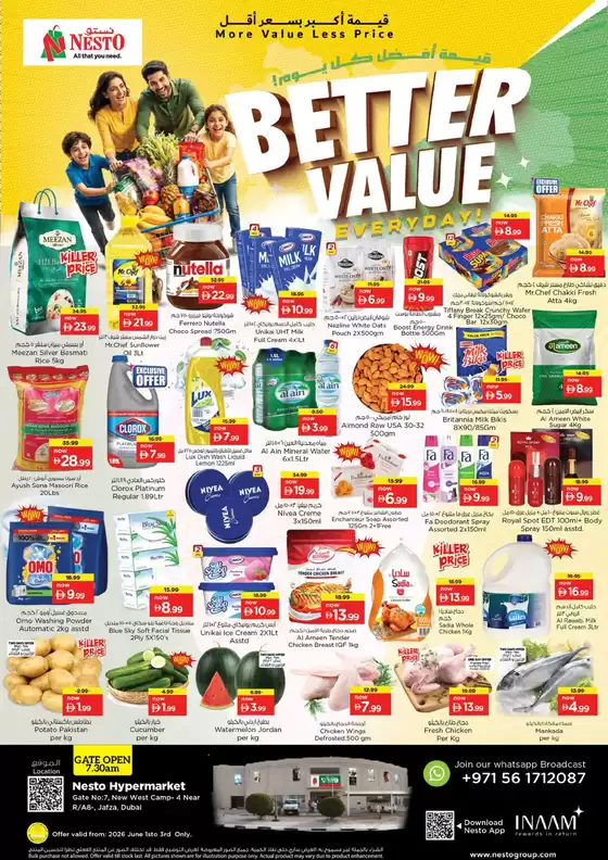 Nesto catalogue | Better Value At Nesto Hypermarket Jafza | 2026-06-01T00:00:00.000Z - 2026-06-04T00:00:00.000Z