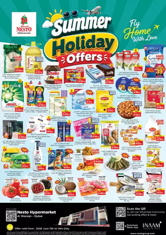 Nesto catalogue | Nesto SUMMER HOLIDAY OFEERS, AL WARSAN | 2026-06-11T00:00:00.000Z - 2026-06-15T00:00:00.000Z