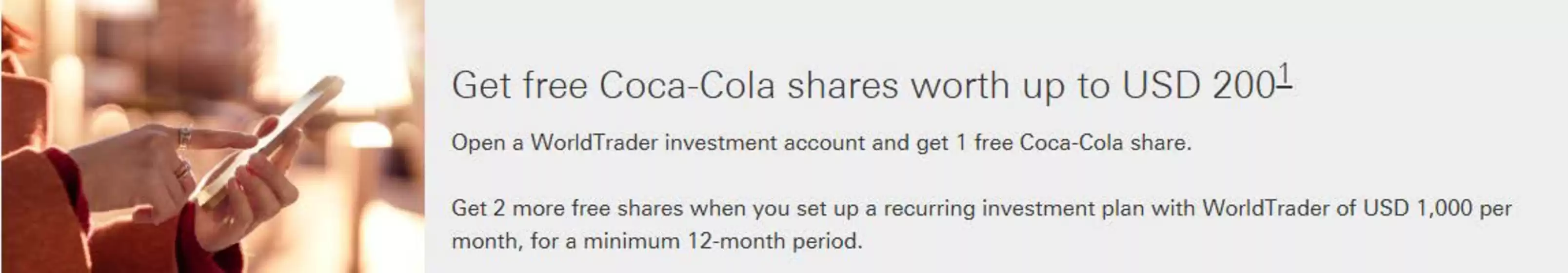 HSBC catalogue in Mussafah | Get Free Coca-Cola Shares Worth Up To Usd 2001 | 2026-06-11T00:00:00.000Z - 2026-09-30T00:00:00.000Z