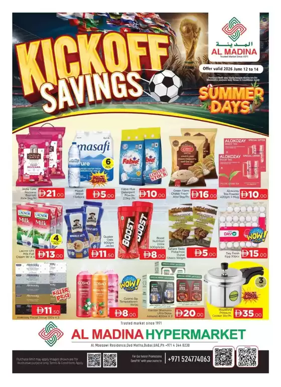 Al Madina catalogue in Dubai | Our best bargains | 2026-06-14T00:00:00.000Z - 2026-06-14T00:00:00.000Z