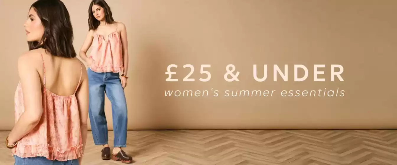 Oasis catalogue | £25 & Under Women's Summer Essentials | 2026-06-23T00:00:00.000Z - 2026-06-26T00:00:00.000Z