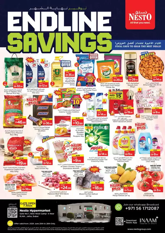 Nesto catalogue | Endline Savings At Nesto Hypermarket Jafza | 2026-06-25T00:00:00.000Z - 2026-06-29T00:00:00.000Z