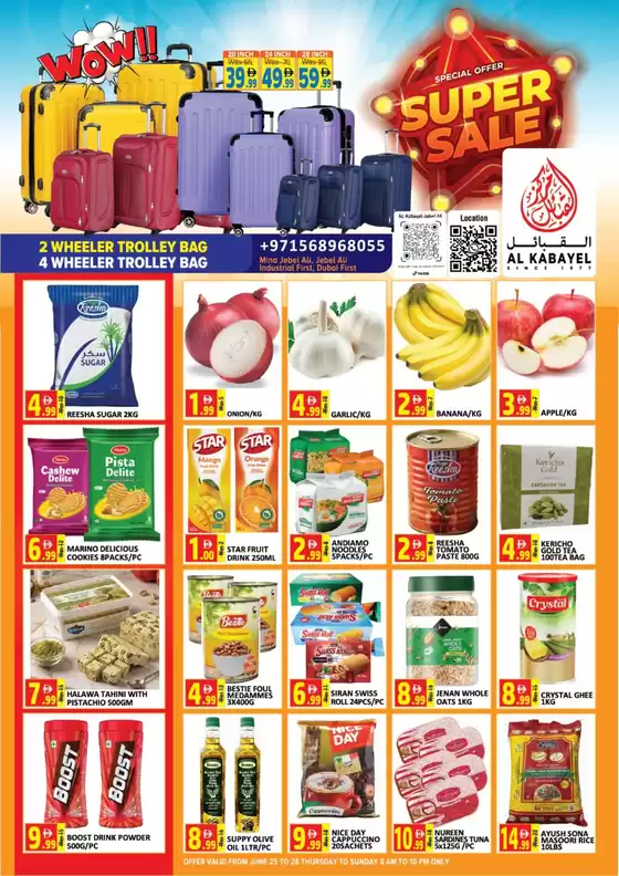 Al Kabayel catalogue | Trolly Bag Killer Offer | 2026-06-25T00:00:00.000Z - 2026-06-28T00:00:00.000Z