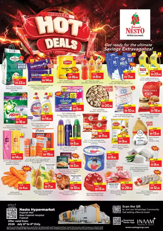 Nesto catalogue | Hot Deal At Nesto Hypermarket Fujairah Mall | 2026-07-06T00:00:00.000Z - 2026-07-09T00:00:00.000Z