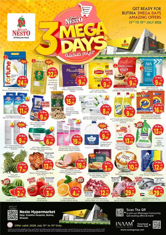 Nesto catalogue in Sharjah | Nesto Mega 3 Days, Butina | 2026-07-13T00:00:00.000Z - 2026-07-16T00:00:00.000Z