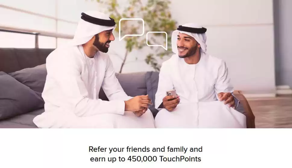 ADCB catalogue in Abu Dhabi | Refer Your Friends And Family And Earn Up To 450,000 Touchpoints | 2026-07-22T00:00:00.000Z - 2027-01-31T00:00:00.000Z