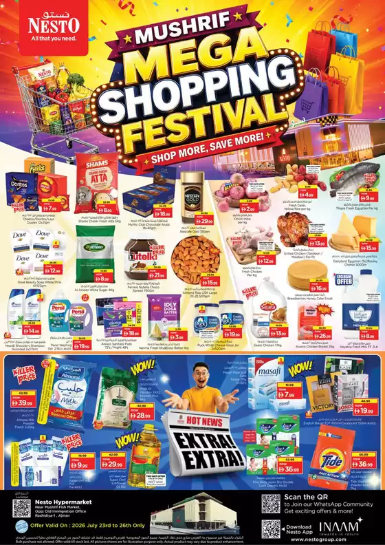 Nesto catalogue in Dubai | Nesto MUSHRIF MEGA SHOPPING FESTIVAL | 2026-07-23T00:00:00.000Z - 2026-07-27T00:00:00.000Z