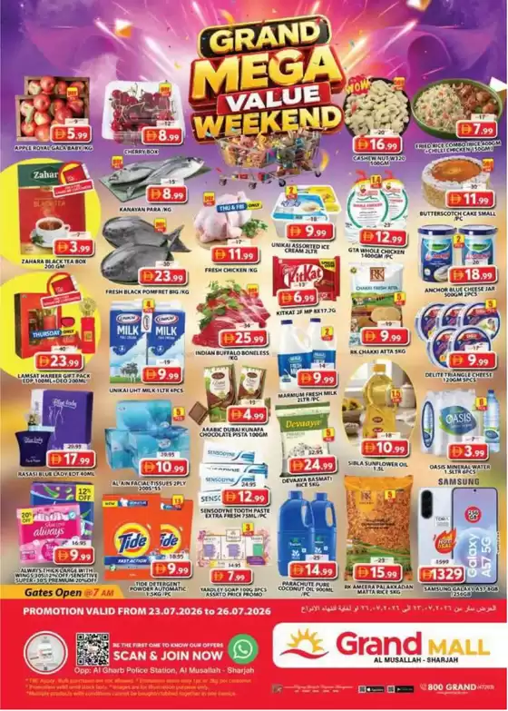 Grand Hyper Market catalogue | Weekend Deals -Grand mall Sharjah | 2026-07-24T00:00:00.000Z - 2026-07-26T00:00:00.000Z