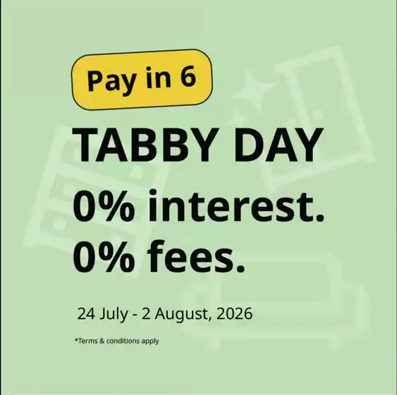 Ikea catalogue in Dubai | Tabby Day 0% Interest. 0% Fees. | 2026-07-27T00:00:00.000Z - 2026-08-02T00:00:00.000Z