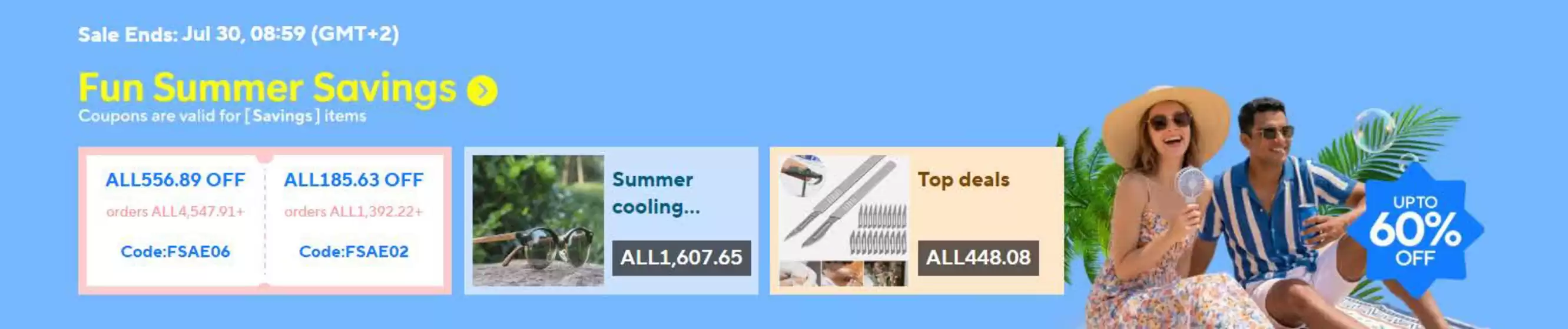 Aliexpress catalogue in Dubai | Fun Summer Savings | 2026-07-27T00:00:00.000Z - 2026-07-30T00:00:00.000Z