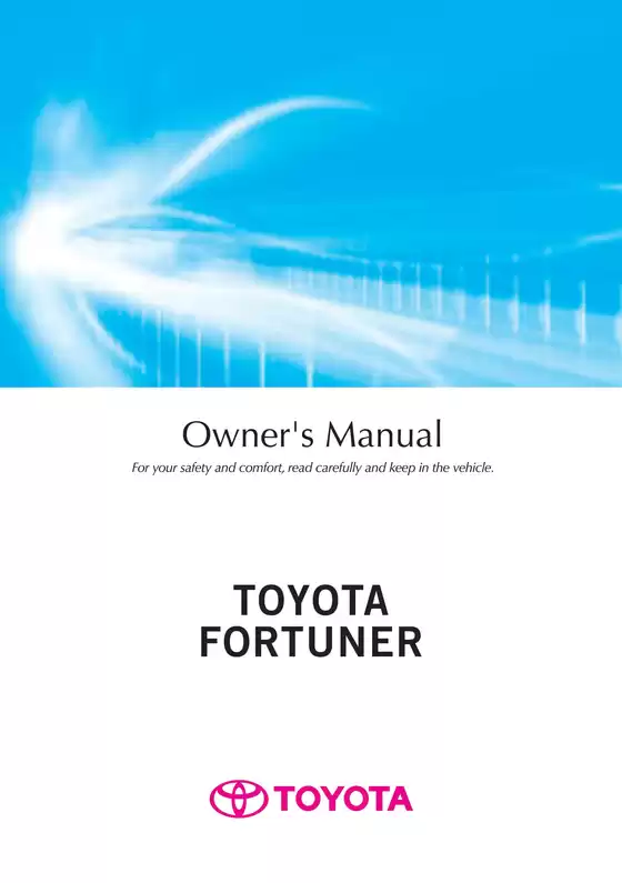 Toyota catalogue | Fortuner Owners Manual | 2026-07-28T00:00:00.000Z - 2026-08-11T00:00:00.000Z