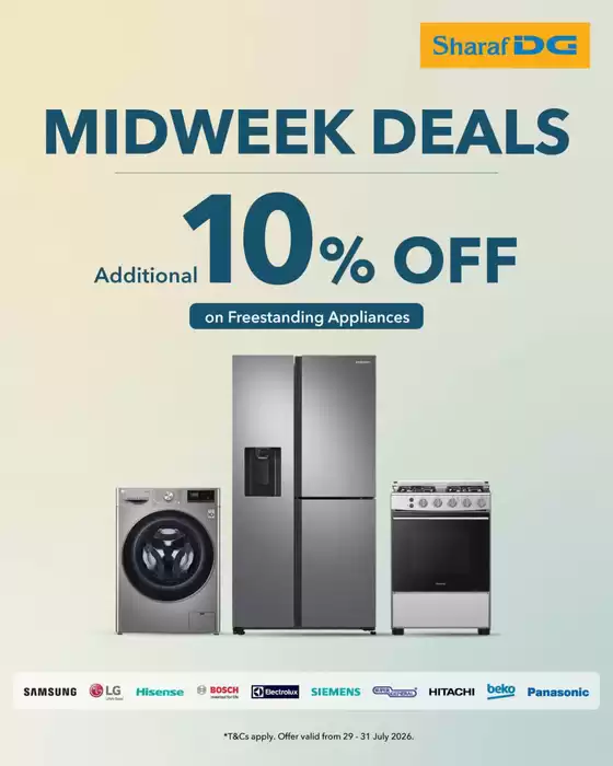 Sharaf DG catalogue | Midweek Just Got Better! | 2026-07-30T00:00:00.000Z - 2026-07-31T00:00:00.000Z