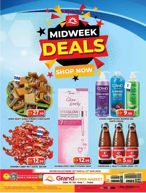 Grand Hyper Market catalogue | Midweek Deals - Jebel Ali | 2026-08-10T00:00:00.000Z - 2026-08-13T00:00:00.000Z