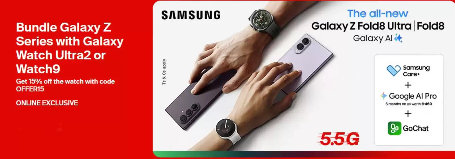 Etisalat catalogue in Dubai | Bundle Galaxy Z Series With Galaxy Watch Ultra2 Or Watch9 | 2026-08-10T00:00:00.000Z - 2026-08-21T00:00:00.000Z