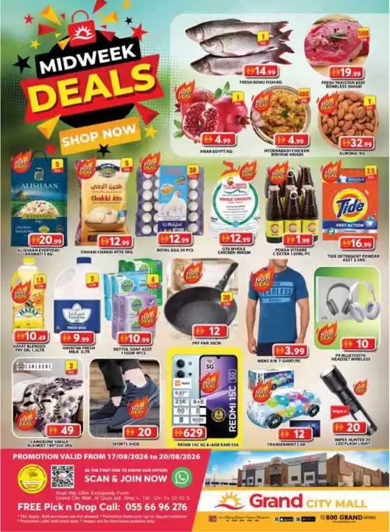 Grand Hyper Market catalogue | Midweek Deals - Grand City Mall | 2026-08-18T00:00:00.000Z - 2026-08-20T00:00:00.000Z