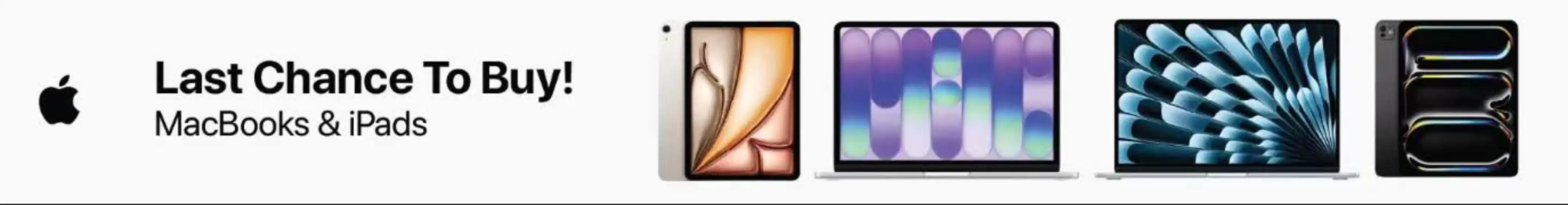 Jumbo catalogue | Last Chance To Buy! MacBooks & iPads | 2026-08-20T00:00:00.000Z - 2026-08-24T00:00:00.000Z