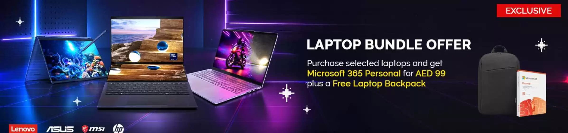 Virgin Megastore catalogue in Al Nahda | Laptop Bundle Offer | 2026-08-24T00:00:00.000Z - 2026-08-31T00:00:00.000Z