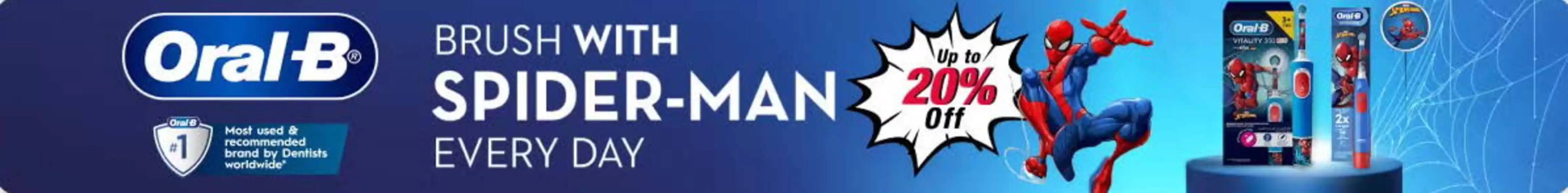 Noon catalogue in Mleiha | Brush With Spider-man Every Day Up To 20% Off | 2026-08-25T00:00:00.000Z - 2026-08-31T00:00:00.000Z