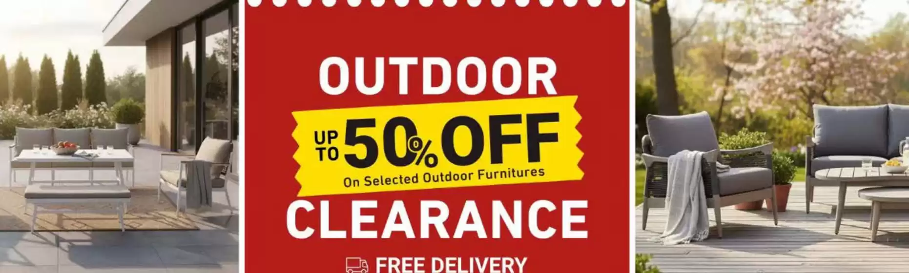 Ace catalogue | Outdoor Up To 50%off On Selected Outdoor Furnitures Clearance | 2026-08-26T00:00:00.000Z - 2026-09-01T00:00:00.000Z