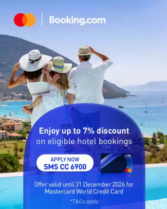 United Arab Bank catalogue in Mussafah | Enjoy Up To 7% Discount On Eligible Hotel Bookings | 2026-08-27T00:00:00.000Z - 2026-12-31T00:00:00.000Z
