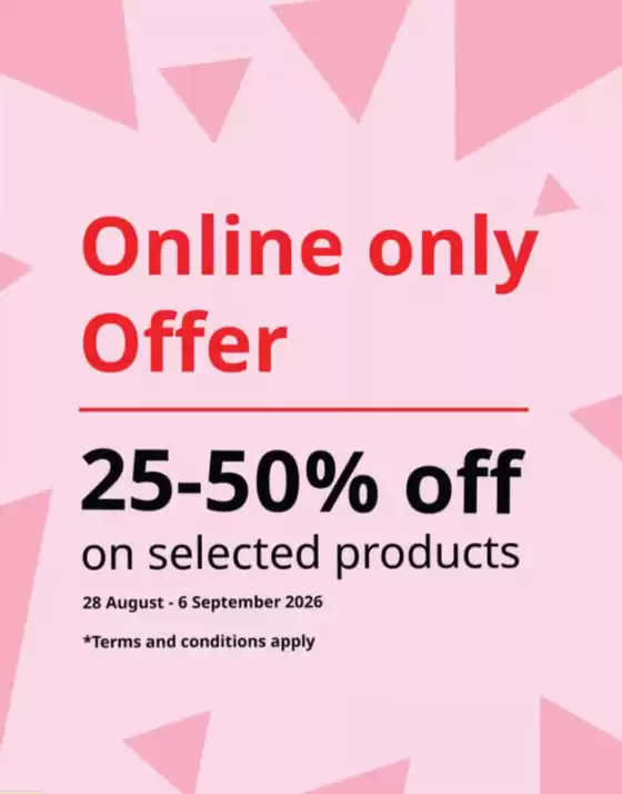 Ikea catalogue | Online only Offer 25-50% off | 2026-08-28T00:00:00.000Z - 2026-09-06T00:00:00.000Z