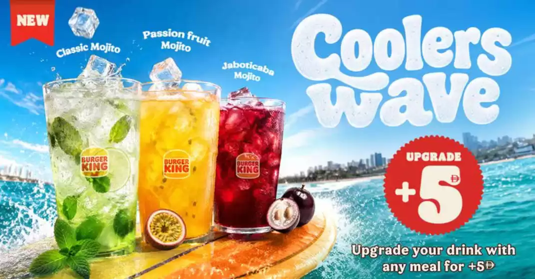 Burger King catalogue in Mussafah | Choose From 3 New Mojitos. Upgrade Your Drink For Just +5 AED With Any Meal. | 2026-08-28T00:00:00.000Z - 2026-09-07T00:00:00.000Z
