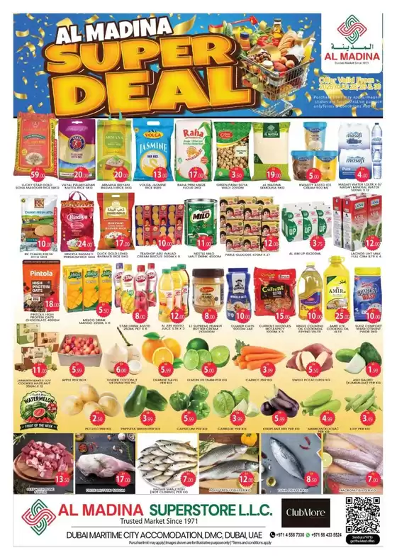 Al Madina catalogue | Browse Super Deal - Maritime City Dubai Offer By Al Madina Hypermarket | 2026-08-28T00:00:00.000Z - 2026-08-30T00:00:00.000Z