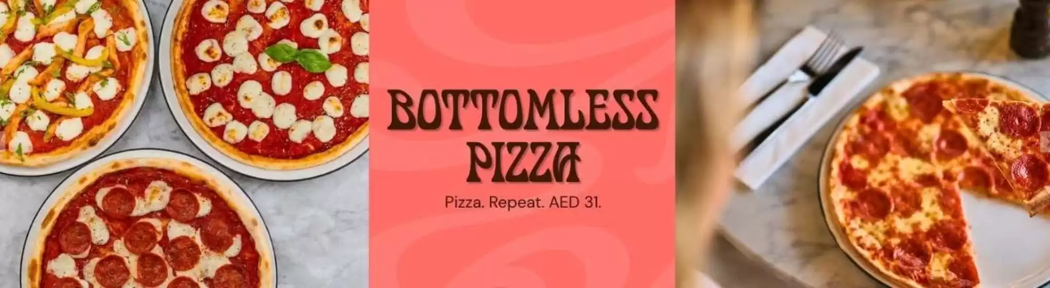 Pizza Express catalogue in Al Ain | Bottomless Pizza Pizza. Repeat. AED 31. | 2026-08-31T00:00:00.000Z - 2026-09-07T00:00:00.000Z