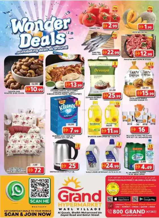 Grand Hyper Market catalogue | Midweek Deals - Wasl Village | 2026-08-31T00:00:00.000Z - 2026-10-02T00:00:00.000Z