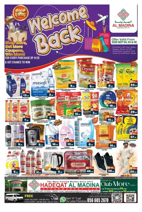 Al Madina catalogue in Dubai | Current bargains and offers | 2026-09-05T00:00:00.000Z - 2026-09-06T00:00:00.000Z