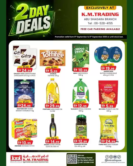 KM Trading catalogue | 2-Days Deals - Abu Shagara | 2026-09-05T00:00:00.000Z - 2026-09-06T00:00:00.000Z