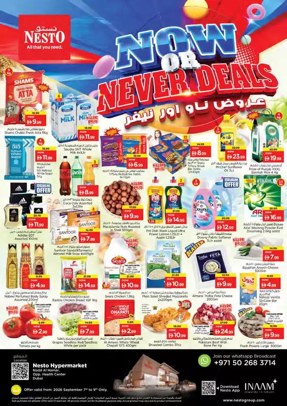 Nesto catalogue | Nesto NOW OR NEVER DEALS, NADD AL HAMAR | 2026-09-07T00:00:00.000Z - 2026-09-10T00:00:00.000Z
