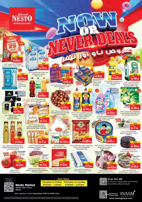 Nesto catalogue | NOW OR NEVER DEALS NESTO AJF | 2026-09-07T00:00:00.000Z - 2026-09-10T00:00:00.000Z