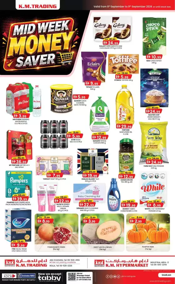 KM Trading catalogue | Midweek Money Saver - Sharjah | 2026-09-08T00:00:00.000Z - 2026-09-09T00:00:00.000Z