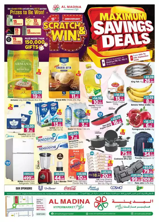 Al Madina catalogue | Maximum Savings Deal!Village, Shabiya | 2026-09-10T00:00:00.000Z - 2026-09-13T00:00:00.000Z