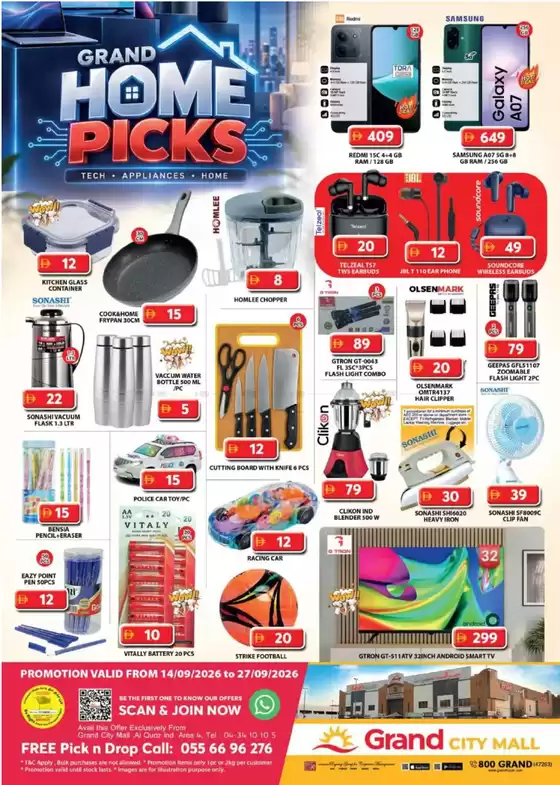 Grand Hyper Market catalogue | Home Picks - Grand City Mall | 2026-09-15T00:00:00.000Z - 2026-09-30T00:00:00.000Z