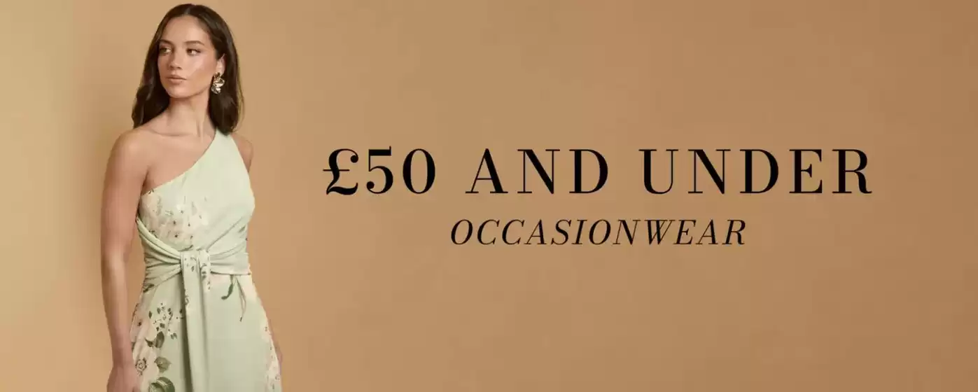 Oasis catalogue | £50 And Under Occasionwear | 2026-09-17T00:00:00.000Z - 2026-09-24T00:00:00.000Z
