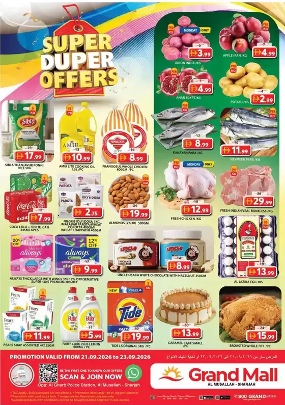 Grand Hyper Market catalogue in Hatta | Midweek Deals - Grand Mall | 2026-09-21T00:00:00.000Z - 2026-09-23T00:00:00.000Z