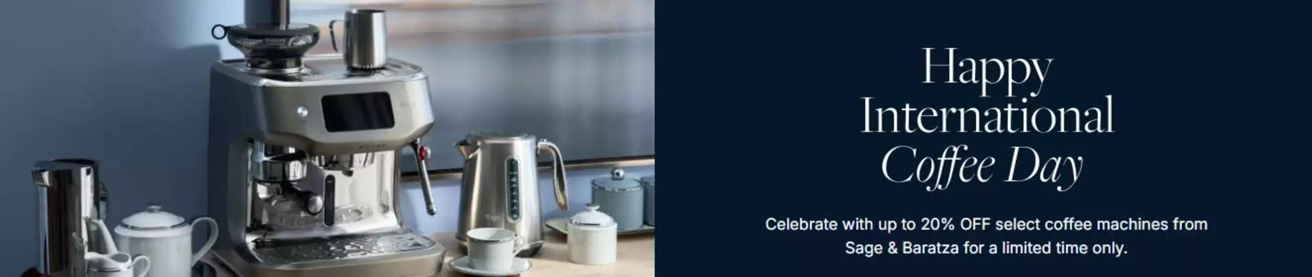 Bloomingdales catalogue | Celebrate With Up To 20% Off Select Coffee Machines | 2026-10-06T00:00:00.000Z - 2026-10-09T00:00:00.000Z