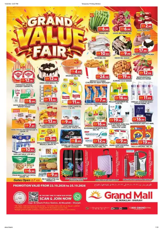 Grand Hyper Market catalogue | Weekend Deals Grand Mall | 2026-10-22T00:00:00.000Z - 2026-10-25T00:00:00.000Z
