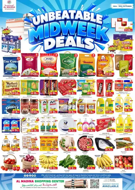 Al Madina catalogue in Al Nahda | Browse Midweek Deals - Muwaileh Sharjah Offer By Al Madina Hypermarket | 2026-10-27T00:00:00.000Z - 2026-10-28T00:00:00.000Z